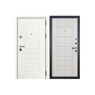 Входная дверь Лекс Сенатор 3К Шагрень белая (№42 Сандал белый)